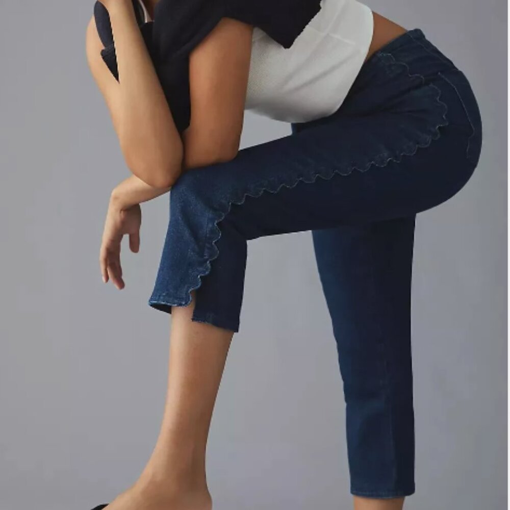 Maeve High-Rise Pedal Pusher Jeans by Anthropologie